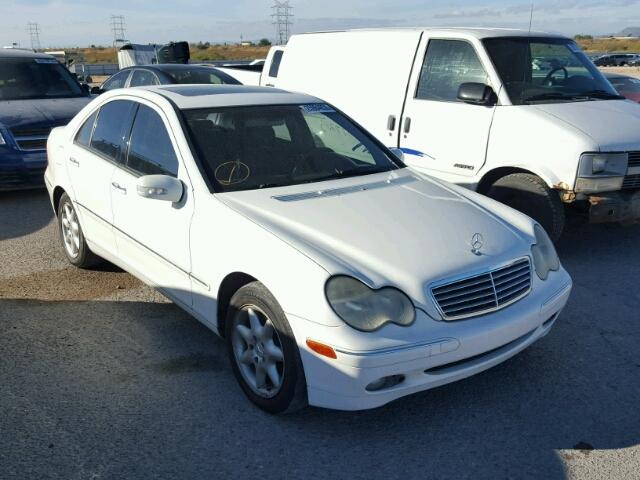 WDBRF61J73F373472 - 2003 MERCEDES-BENZ C 240 WHITE photo 1