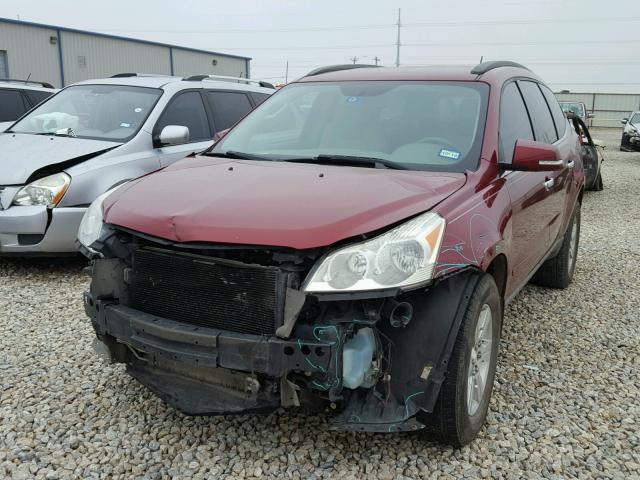 1GNKRJEDXBJ192273 - 2011 CHEVROLET TRAVERSE L RED photo 2