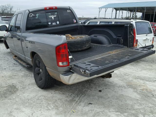 1D7HA18D65J524404 - 2005 DODGE RAM 1500 S GRAY photo 3