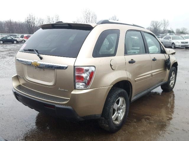 2CNDL13F466108163 - 2006 CHEVROLET EQUINOX LS GOLD photo 4