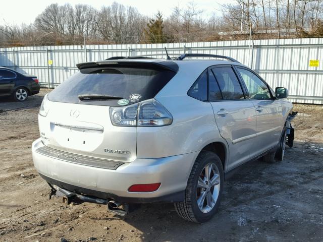 JTJHW31U860016666 - 2006 LEXUS RX 400 SILVER photo 4