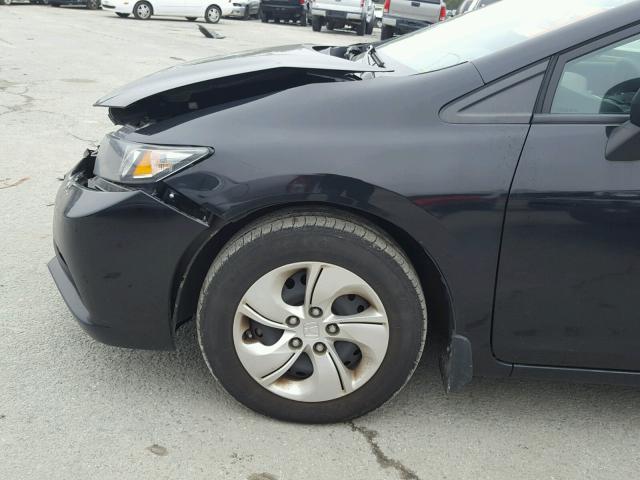 2HGFB2F5XDH568584 - 2013 HONDA CIVIC LX BLACK photo 9