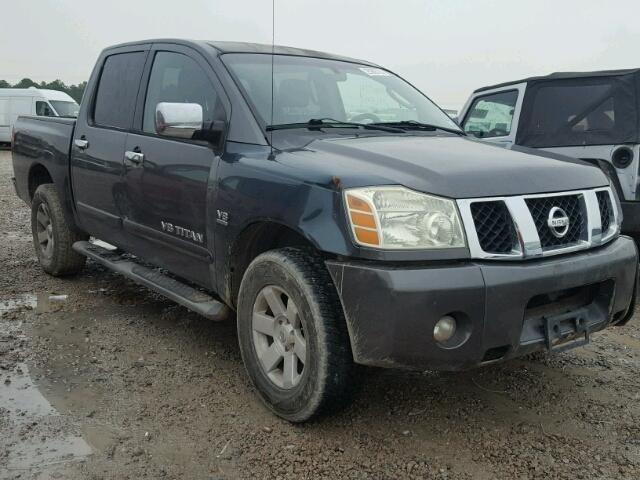 1N6AA07A15N512857 - 2005 NISSAN TITAN XE GRAY photo 1