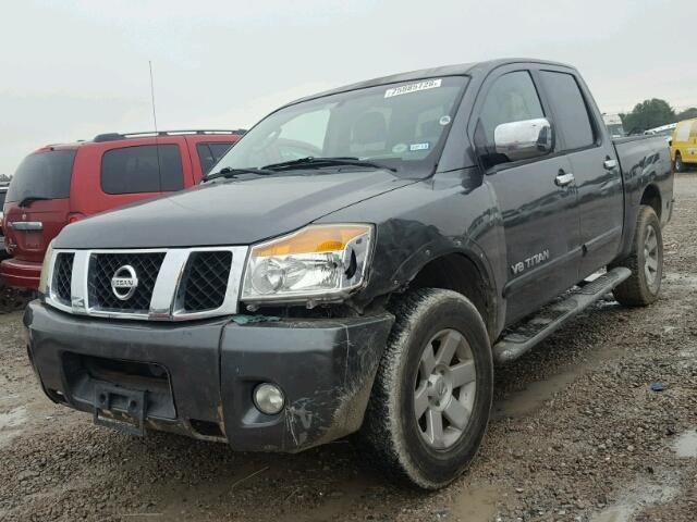 1N6AA07A15N512857 - 2005 NISSAN TITAN XE GRAY photo 2