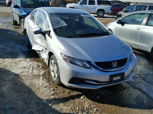 19XFB2F59FE110273 - 2015 HONDA CIVIC LX GRAY photo 1