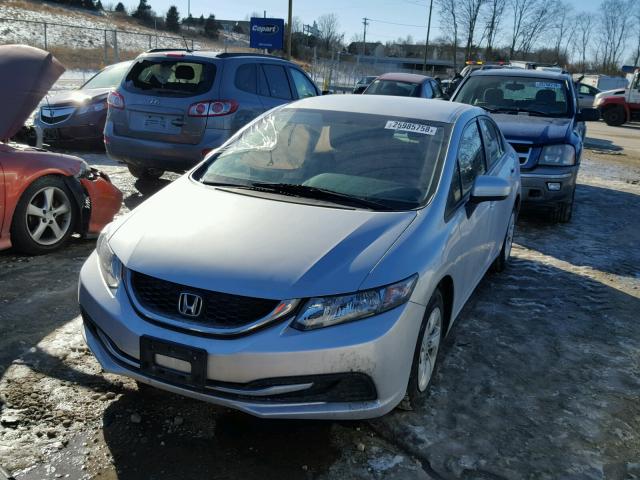 19XFB2F59FE110273 - 2015 HONDA CIVIC LX GRAY photo 2