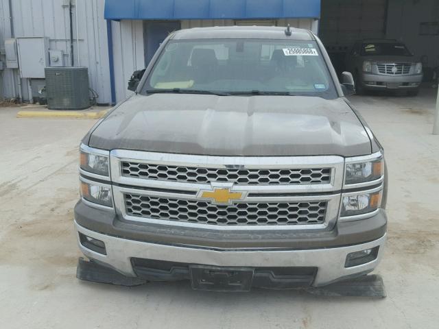 1GCRCREC3FZ154907 - 2015 CHEVROLET SILVERADO BROWN photo 9