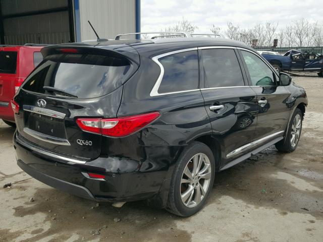 5N1AL0MM7EC521534 - 2014 INFINITI QX60 BLACK photo 4