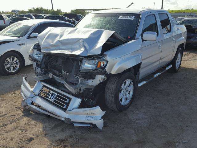 2HJYK16486H539754 - 2006 HONDA RIDGELINE SILVER photo 2