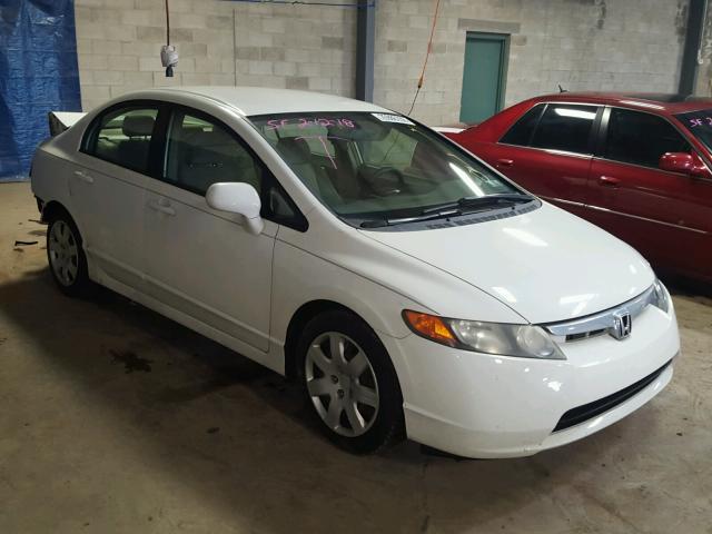 1HGFA16597L030995 - 2007 HONDA CIVIC LX WHITE photo 1