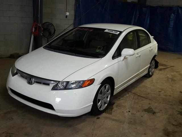 1HGFA16597L030995 - 2007 HONDA CIVIC LX WHITE photo 2