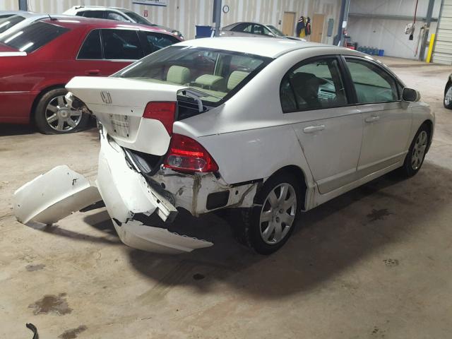 1HGFA16597L030995 - 2007 HONDA CIVIC LX WHITE photo 4