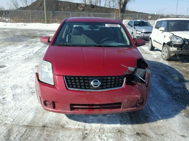 3N1AB61E39L625880 - 2009 NISSAN SENTRA 2.0 RED photo 9