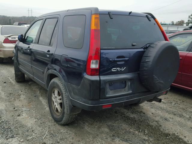 SHSRD78893U133207 - 2003 HONDA CR-V EX BLUE photo 3