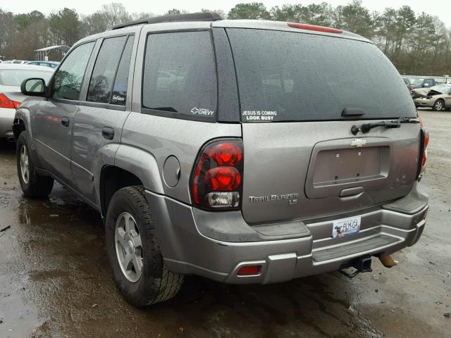 1GNDS13S362152440 - 2006 CHEVROLET TRAILBLAZE SILVER photo 3