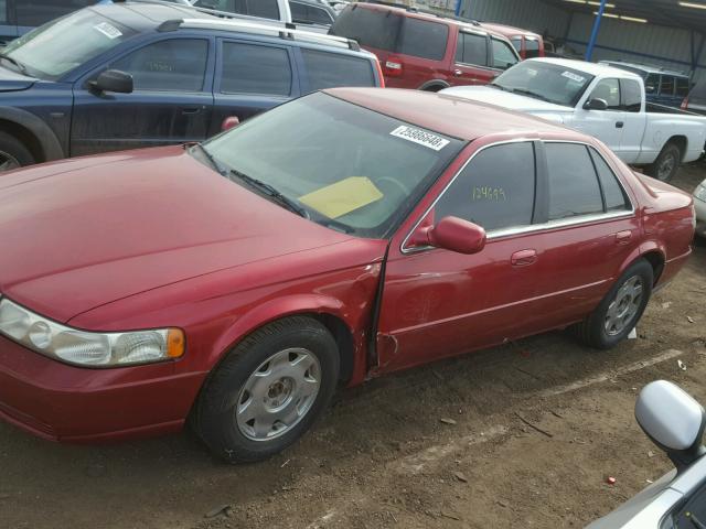 1G6KS54Y1YU158595 - 2000 CADILLAC SEVILLE SL RED photo 9