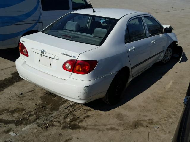 1NXBR32E43Z052992 - 2003 TOYOTA COROLLA CE WHITE photo 4