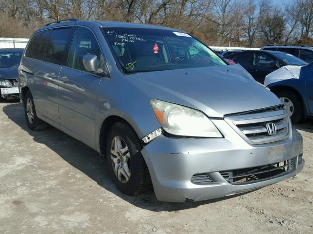 5FNRL38647B066099 - 2007 HONDA ODYSSEY EX BLUE photo 1