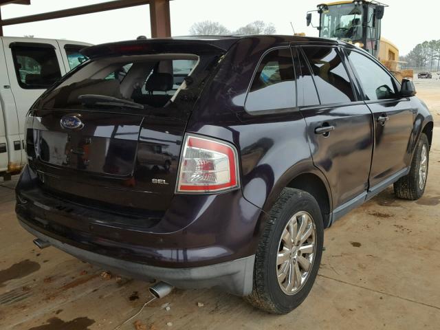 2FMDK39C67BB63573 - 2007 FORD EDGE SEL P PURPLE photo 4