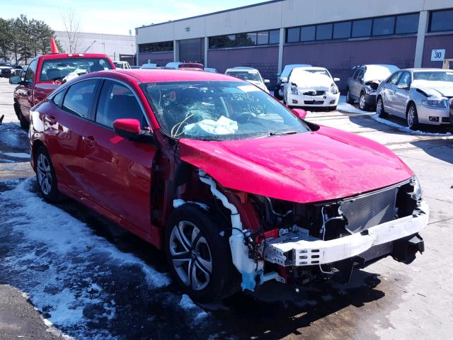 2HGFC2F57GH571797 - 2016 HONDA CIVIC LX RED photo 1