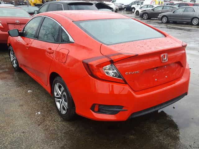 2HGFC2F57GH571797 - 2016 HONDA CIVIC LX RED photo 3