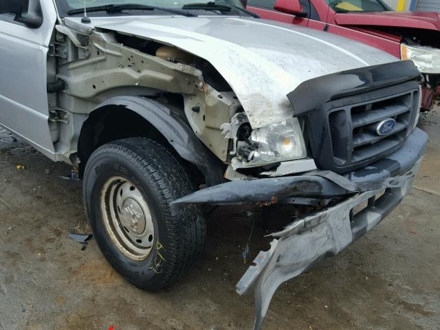 1FTYR10D54PB13943 - 2004 FORD RANGER GRAY photo 9