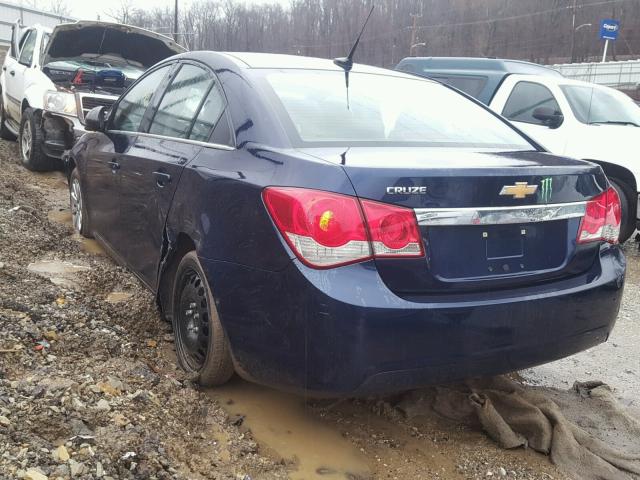 1G1PC5SH0B7208145 - 2011 CHEVROLET CRUZE LS BLUE photo 3