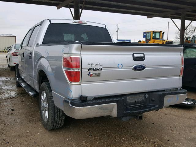 1FTEW1C88AFA49411 - 2010 FORD F150 SUPER SILVER photo 3