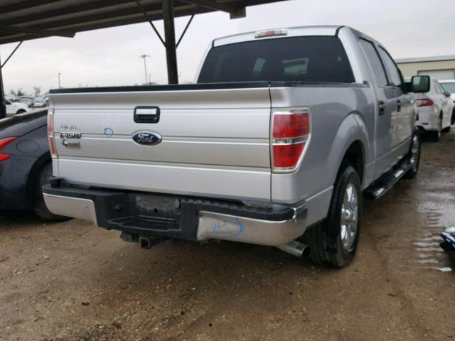 1FTEW1C88AFA49411 - 2010 FORD F150 SUPER SILVER photo 4