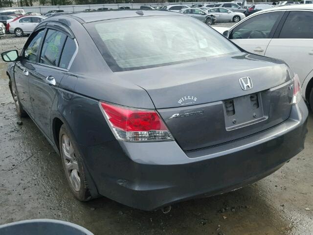 1HGCP36869A029471 - 2009 HONDA ACCORD EXL GRAY photo 3