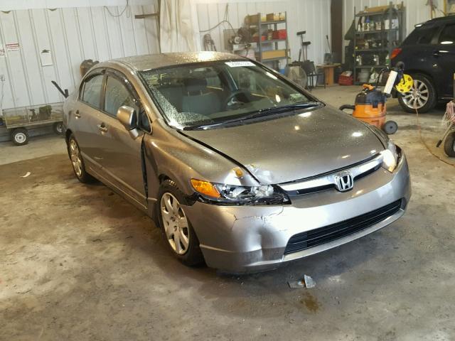 2HGFA155X7H512020 - 2007 HONDA CIVIC LX GRAY photo 1