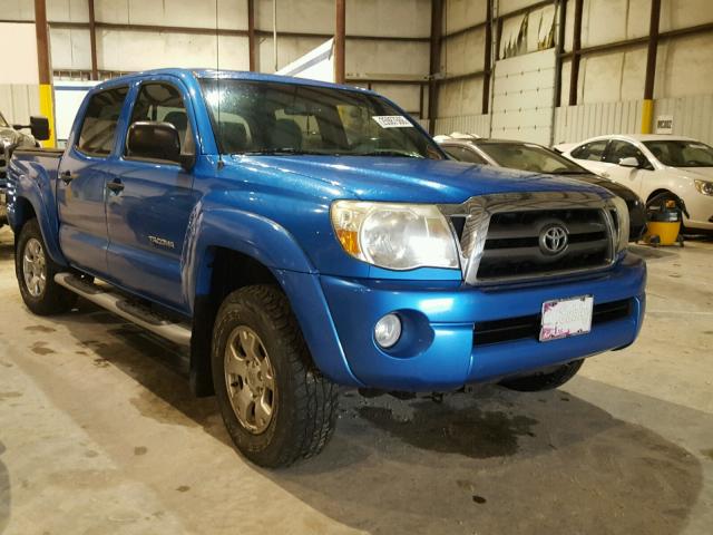 5TELU42N49Z615312 - 2009 TOYOTA TACOMA DOU BLUE photo 1