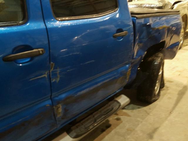 5TELU42N49Z615312 - 2009 TOYOTA TACOMA DOU BLUE photo 9