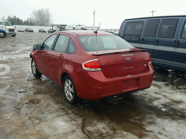 1FAHP3GN7AW105849 - 2010 FORD FOCUS SES RED photo 3