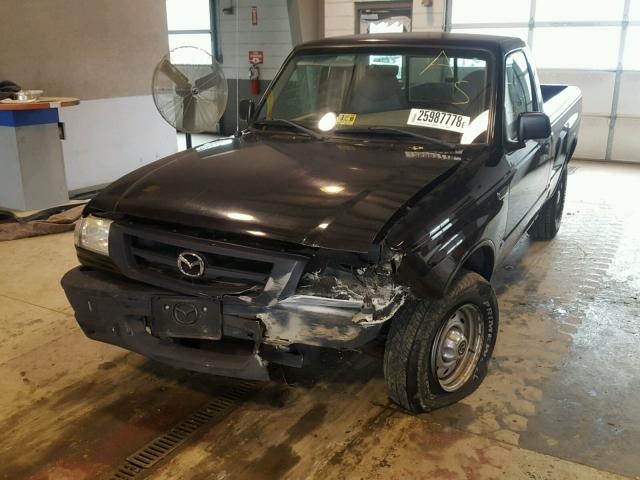 4F4YR12D41TM20351 - 2001 MAZDA B2300 BLACK photo 2