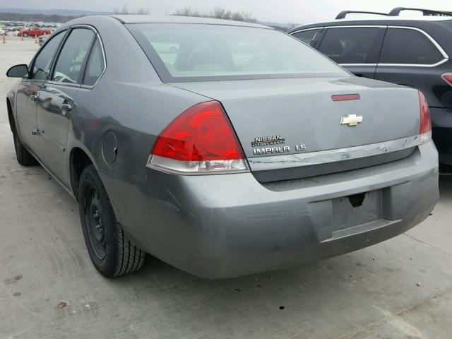 2G1WB55NX89126074 - 2008 CHEVROLET IMPALA LS GRAY photo 3