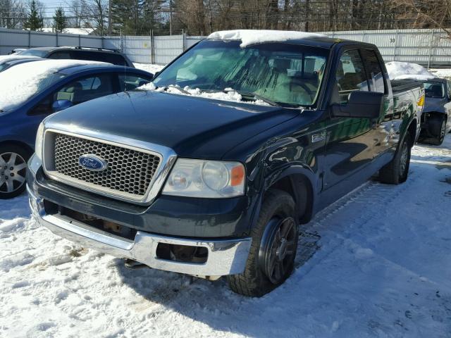 1FTPX14514NA44670 - 2004 FORD F150 GREEN photo 2