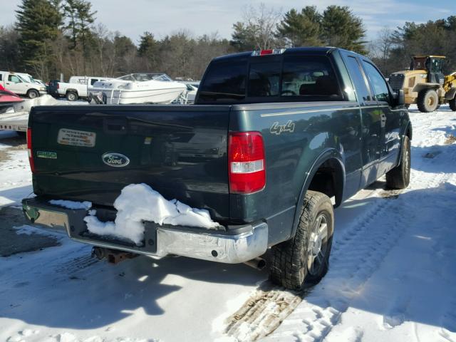 1FTPX14514NA44670 - 2004 FORD F150 GREEN photo 4