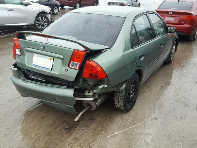 1HGES16454L025269 - 2004 HONDA CIVIC DX GREEN photo 4