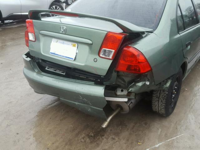 1HGES16454L025269 - 2004 HONDA CIVIC DX GREEN photo 9