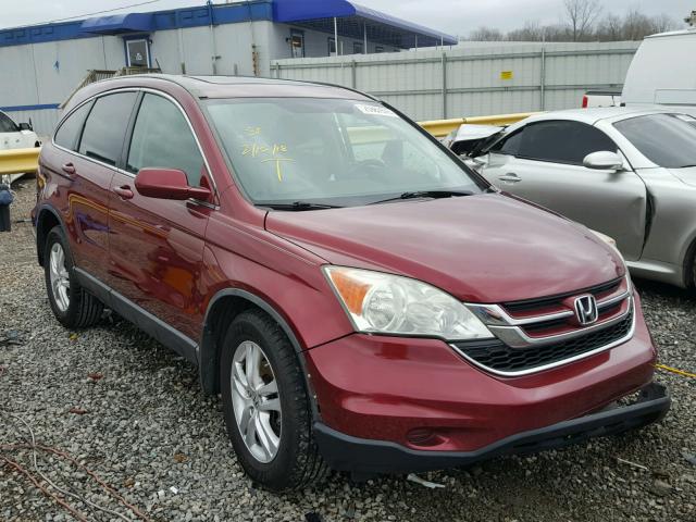 5J6RE3H70AL007259 - 2010 HONDA CR-V EXL MAROON photo 1