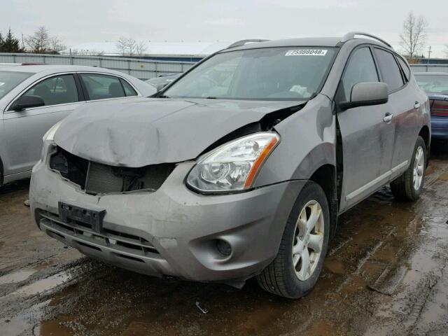 JN8AS5MVXBW669091 - 2011 NISSAN ROGUE S GRAY photo 2