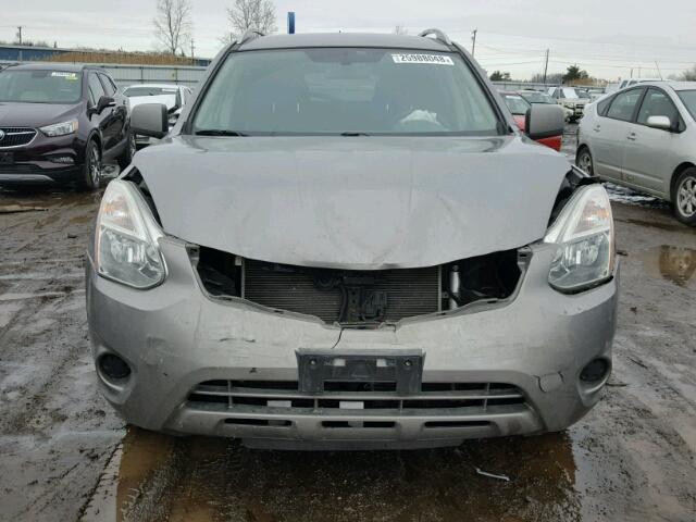 JN8AS5MVXBW669091 - 2011 NISSAN ROGUE S GRAY photo 9