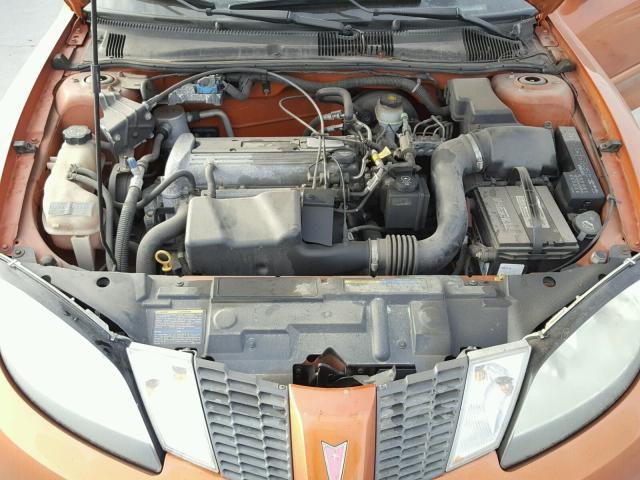 3G2JB12F75S221783 - 2005 PONTIAC SUNFIRE ORANGE photo 7