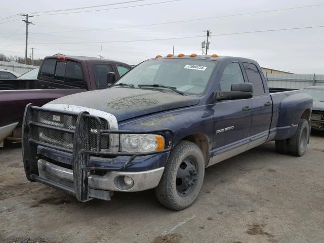 3D7MA48C24G257799 - 2004 DODGE RAM 3500 S BLUE photo 2