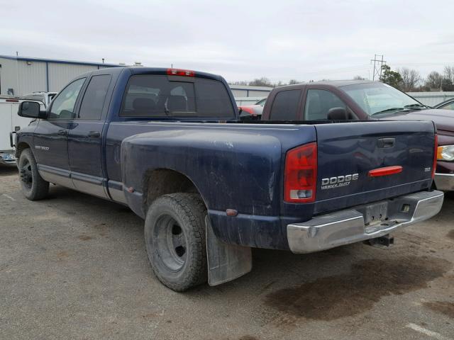 3D7MA48C24G257799 - 2004 DODGE RAM 3500 S BLUE photo 3