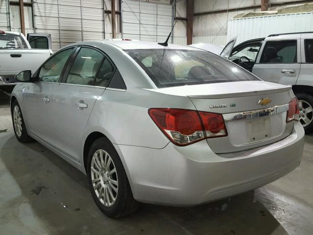 1G1PK5S98B7284031 - 2011 CHEVROLET CRUZE ECO SILVER photo 3