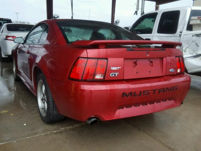 1FAFP42X83F407286 - 2003 FORD MUSTANG GT RED photo 3