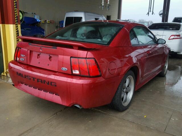 1FAFP42X83F407286 - 2003 FORD MUSTANG GT RED photo 4