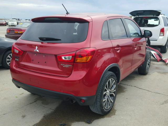 JA4AP3AU5GZ055997 - 2016 MITSUBISHI OUTLANDER RED photo 4